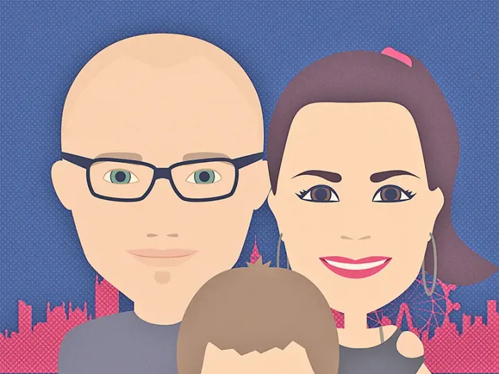 Melita with family