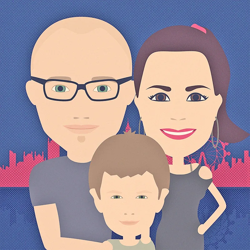 Melita with family